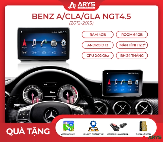 MÀN HÌNH ANDROID MERCEDES BENZ A/CLA/GLA NGT4.5 (2012-2015)