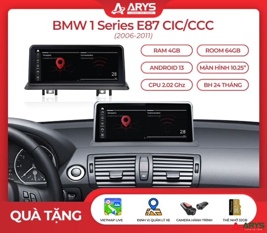 MÀN HÌNH ANDROID BMW 1 Series E87 CIC/CCC (2006-2011)