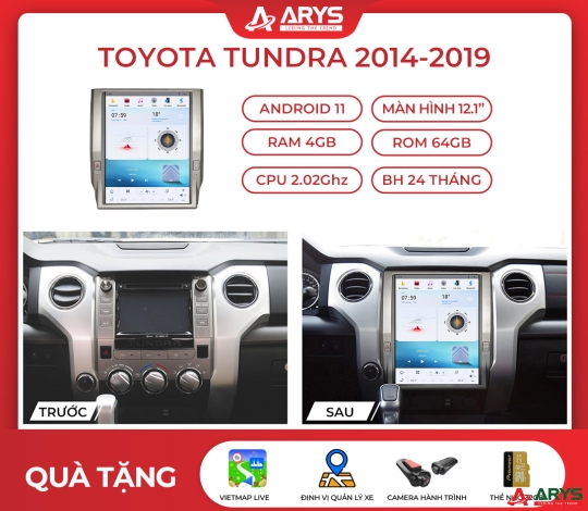 MÀN HÌNH ANDROID TOYOTA TUNDRA 2014-2019