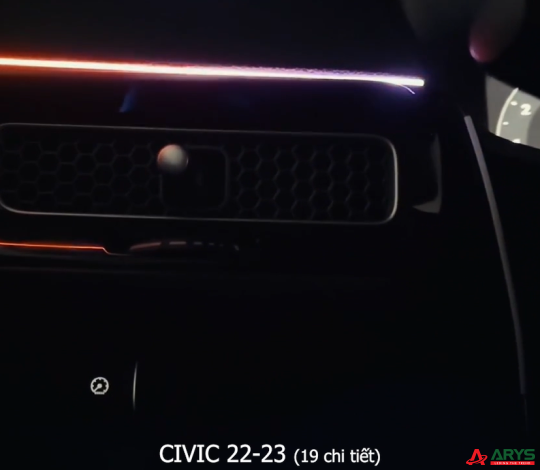 LED NỘI THẤT HONDA CIVIC 2022-2023 (19 chi tiết)