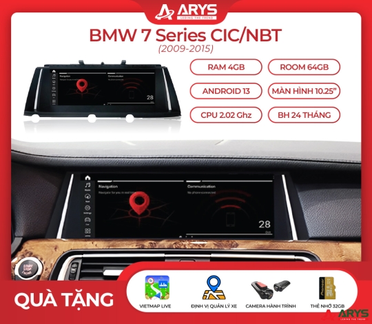 MÀN HÌNH ANDROID BMW 7 Series CIC/NBT (2009-2015)