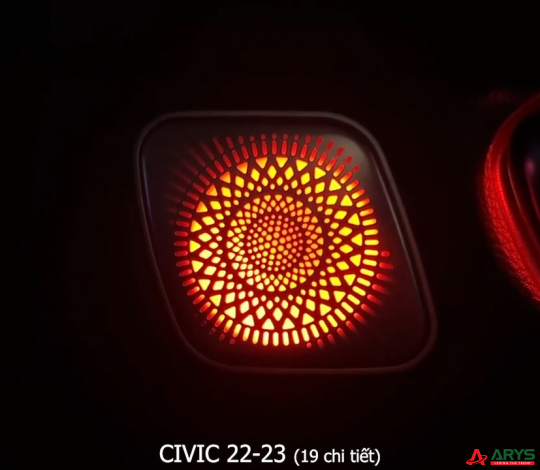 LED NỘI THẤT HONDA CIVIC 2022-2023 (19chi tiết)