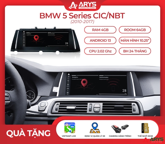 MÀN HÌNH ANDROID BMW 5 Series CIC/NBT (2010-2017)