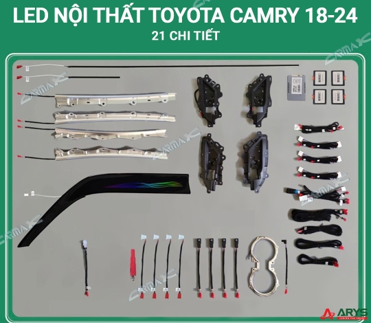 LED NỘI THẤT TOYOTA CAMRY 2018-2024 (21 chi tiết)