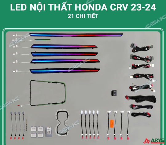 LED NỘI THẤT HONDA CRV 2023-2024 (21 chi tiết)