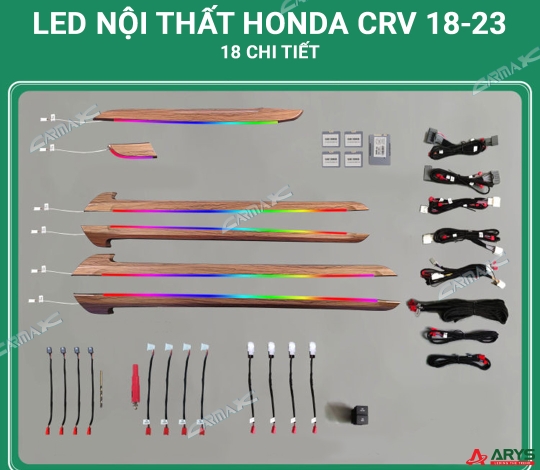 LED NỘI THẤT HONDA CRV 2018-2023 (18 chi tiết)